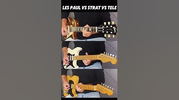 Gibson Les Paul vs Fender Strat vs Tele - best guitar tone?🔥 #shorts #youtubeshorts #music #guitar