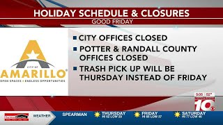 VIDEO: City of Amarillo announces holiday services for Good Friday and Easter Sunday