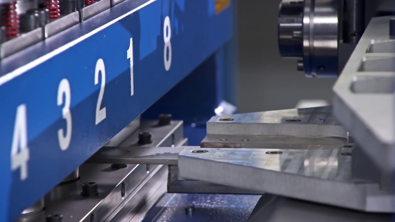 пробивка медной шины - YouTube