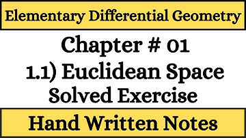 Riemannian Geometry || Elementary Differential Geometry by Barrett O