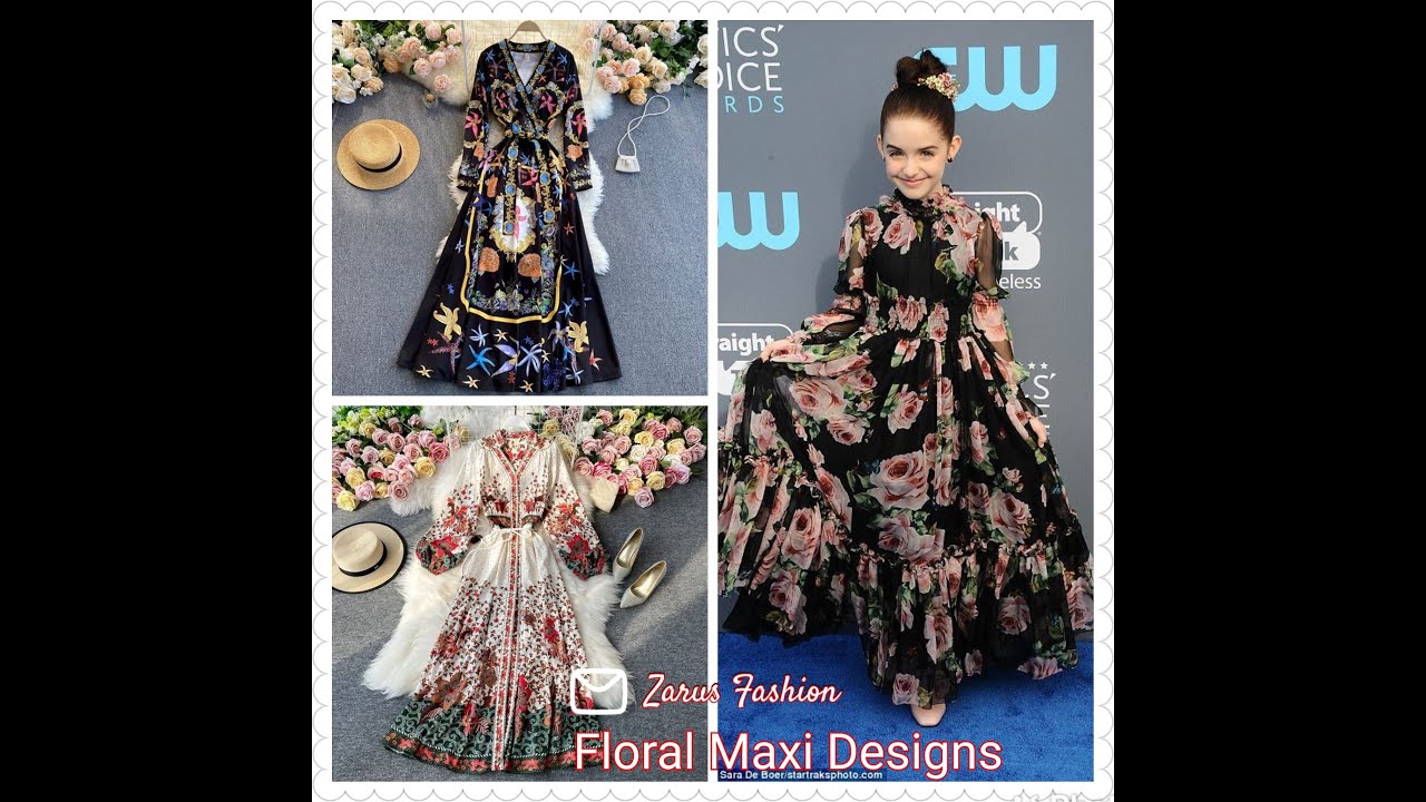 Floral maxi dress| Floral print maxi| maxi dresses by Zaru's Fashion