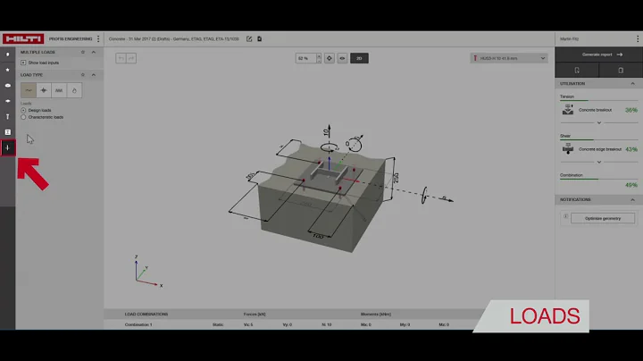 Hilti PROFIS Engineering - Anchor design