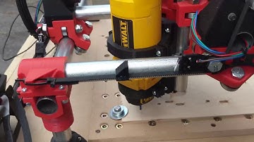 MPCNC first cut with CNCJS controlled by raspberry pi 3