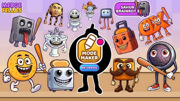 Merge Fellas Italian Sahur Brainrot 3 Reverse Maker Mode Gameplay | NEW MODE - Reaching Max Level