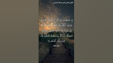 إن تَكْفُرواْ فَإنَّ الله غَنِيٌ عَنكُمْ | القارئ أبو عبدالله شعبان بن عبدالفتاح
