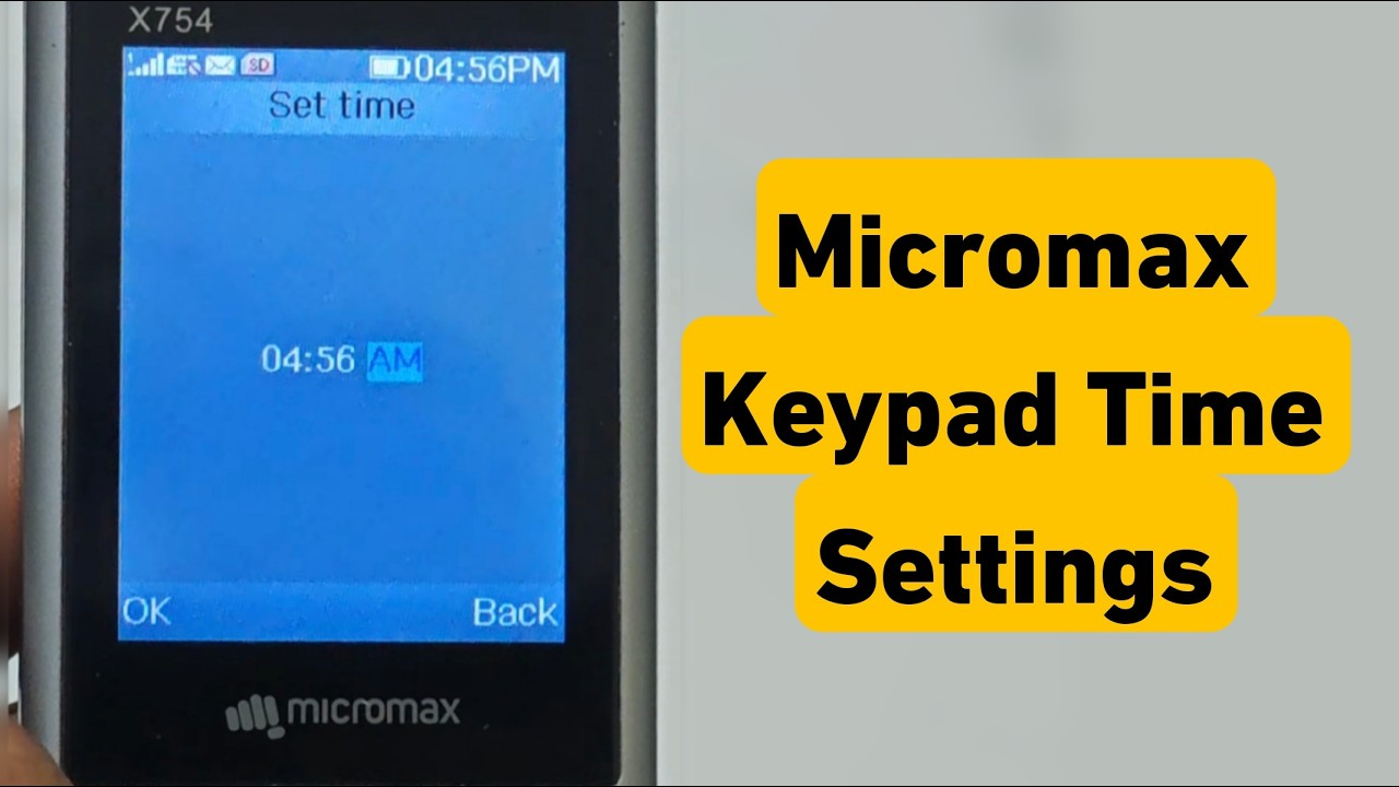 Micromax Keypad Phone Time Settings | Micromax Keypad Mobile Me Time ...