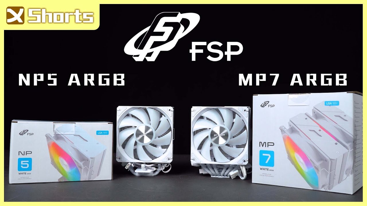 FSP NP5/MP7 ARGB 空冷散熱器 l 簡便安裝好上手，適合DIY新手的好選擇 l #shorts - YouTube