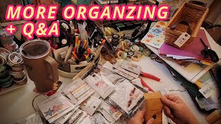 MORE MICROORGANIZING + Q&A | Creating a Crafty Travel Bag & More Organizing | Decluttering Journey