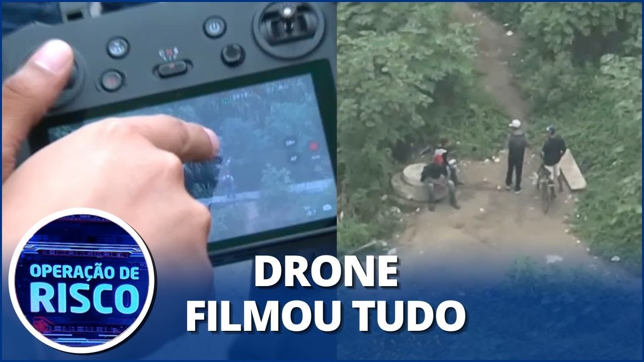 Polícia usa drone e descobre venda de droga no meio da mata