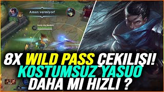 Wild Rift: 8x Wildd Pass Çekilişi !! | Yasuo Ama Kostümsüz Oynuyorum | Gameplay Yasuo