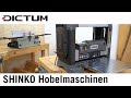 Shinko Abrichthobelmaschinen AD150, AH200 und Dickenhobelmaschine DH330