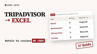 How to Scrape TripAdvisor Reviews to Excel (No Code, 2026)