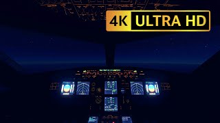 ✈️ 4K Airplane Cockpit Ambiance ASMR ✈️ | Take Off & Landing, White Noise | For Sleeping, Studying