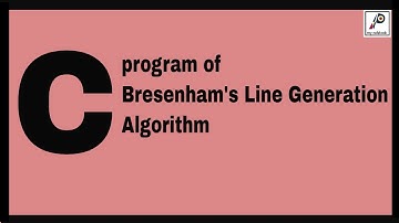 C Program of Bresenham