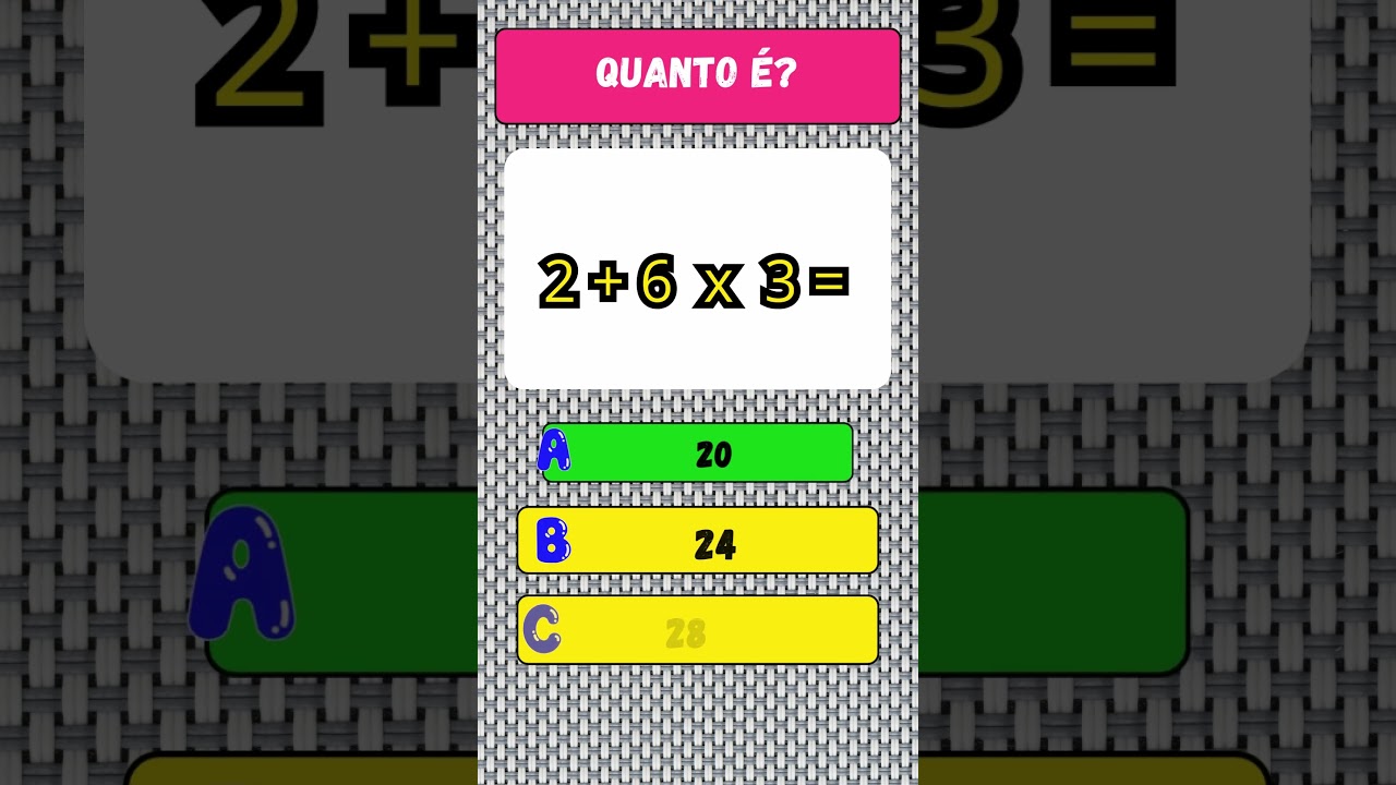 ➥ Quiz de Matemática Com Operações #5  Quiz Virtual [Você Acerta Todas?] 