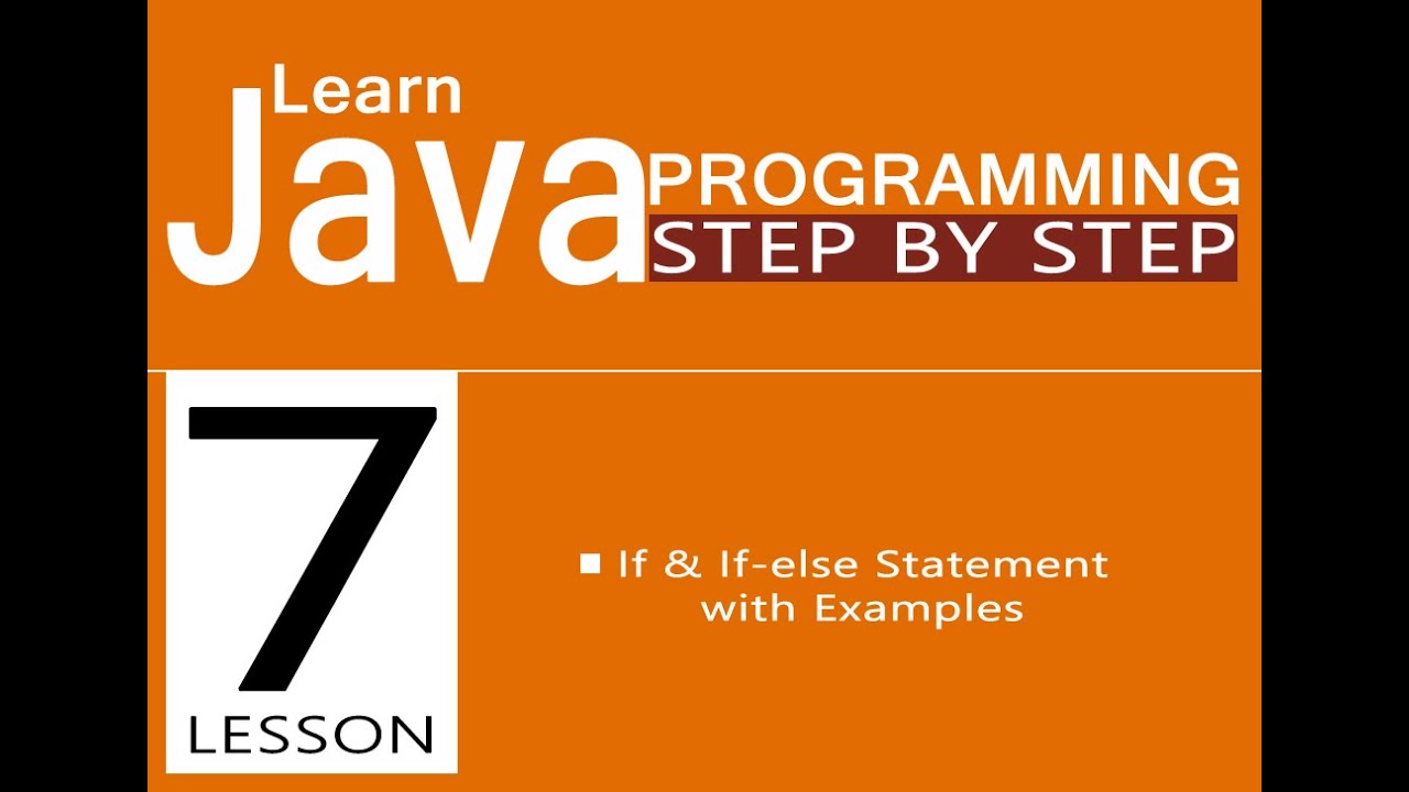 Java lesson7 If & If else statement with Examples - YouTube