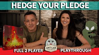 Hedge Your Pledge - On Mars: Alien Invasion Kickstarter Full Playthrough #boardgames screenshot 5
