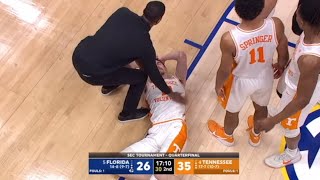 Florida Player CHEAP SHOT vs Tennessee Leads to Ejection | 2021 College Basketball
