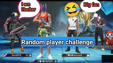 random player challenge me 1v1 || noob prank random player ff😱