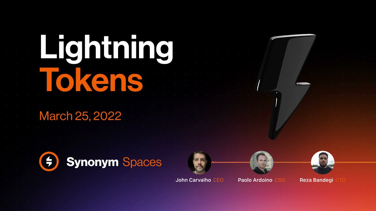 Synonym Spaces Lightning Tokens