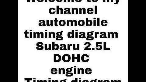Subaru 2.5L DOHC FULL TIMING DIAGRAM #shorts #subaru #engine #timing #mark