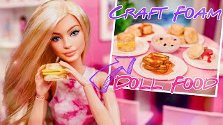 How To Make Squishy Soft Doll Food With Craft Foam | Breakfast Food : French Toast & More screenshot 5