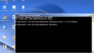 Hide files and folders using Command Prompt