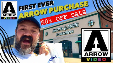 ARROW VIDEO SALE at BARNES & NOBLE | first purchase ever | 50% off sale | Blu-ray & 4K HUNTING