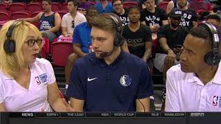 3rd Overall NBA Lottery Pick LUKA DONCIC 2018 Summer League Interview