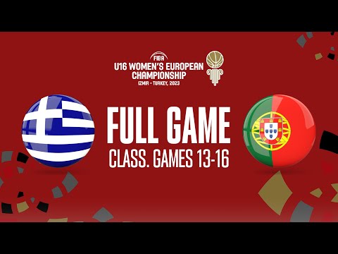 LIVE - Greece v Portugal | FIBA U16 Women's European Championship 2023