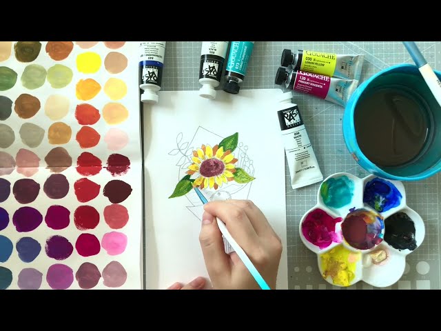 Review & demo - Shinhan PASS Color hybrid gouache/watercolor