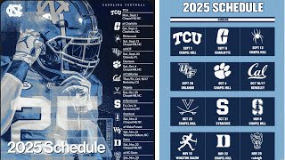 2025 North Carolina Football Schedule