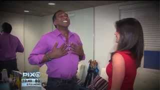 Tamsen Fadal meets Broadway's first African-American Phantom