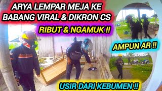 Download Lagu NGAMUK LEMPAR MEJA ! ARYA MOTOVLOG RIBUT LAWAN BABANG VIRAL \u0026 DIKRON CS ! BAKU HANTAM ! TEAM SEMVACK MP3