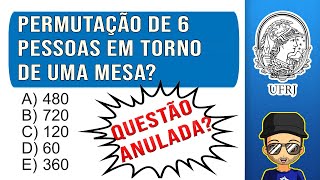 Gabarito UFRJ 2022 Questão de Permutação Circular?