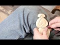 MBA Wood Carving A Love Spoon with only a knife
