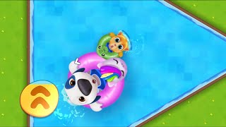 Pool fight tom friends 🥰🐹 gameplay | angela plying | my talking angel 2 day 134 part 5 screenshot 3