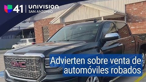 Hombre en San Antonio compra una camioneta que resultó ser robada