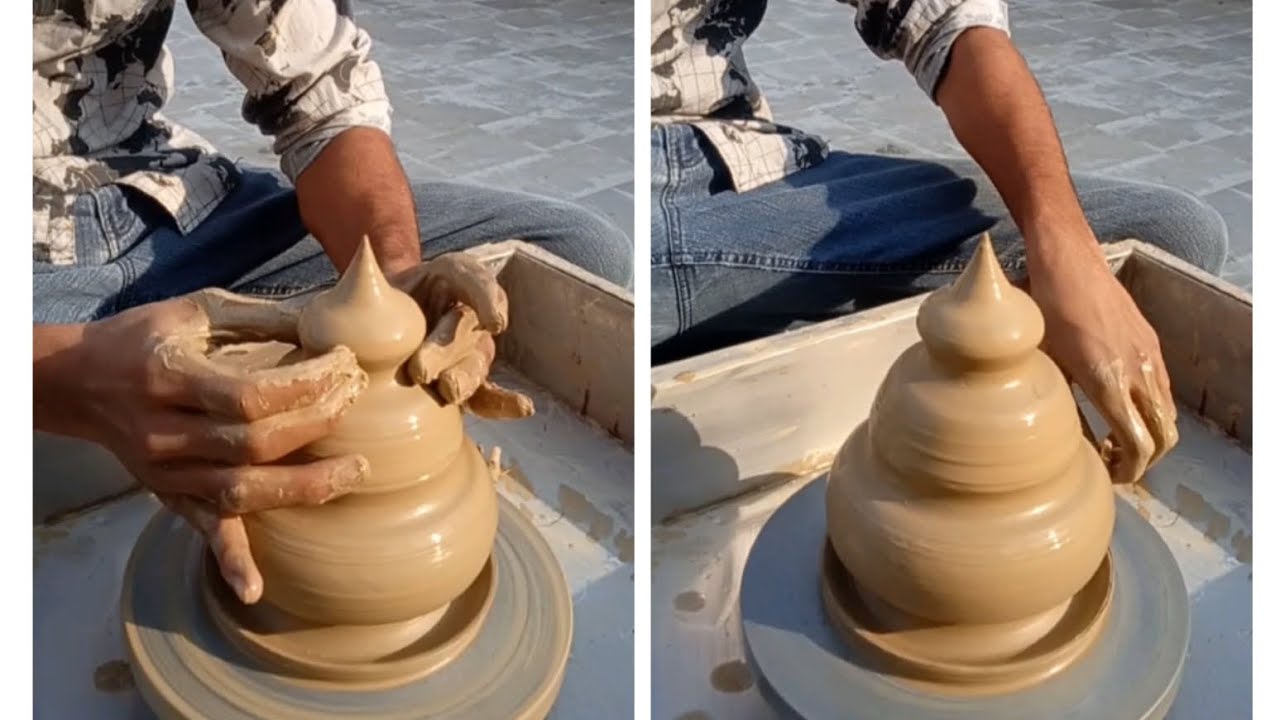 How To Make Clay Design Pottery @kumharzone2283 - YouTube