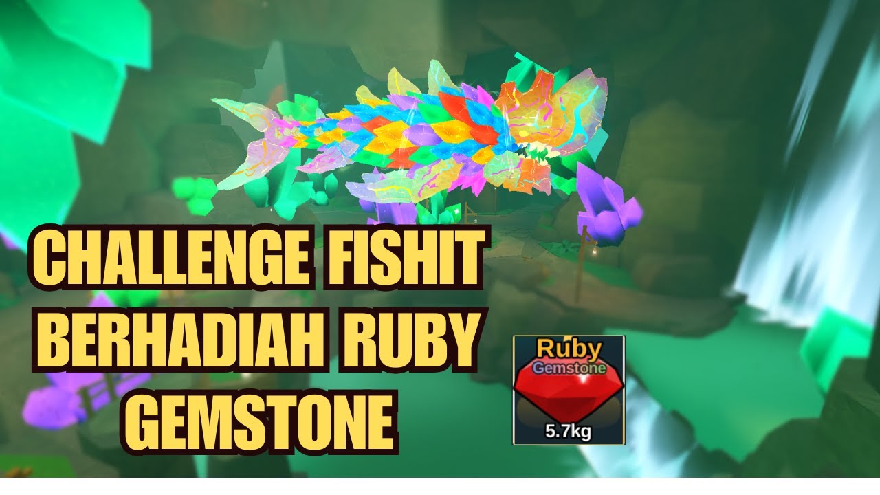 [ROBLOX FISHIT] X8 FREE CHALLENGE YUKK BERHADIAH RUBY GEMSTONE !!! # ...