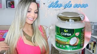 Ã“leo de coco para alisamento: aplicaÃ§Ã£o e lavagem Por Bia Munstein