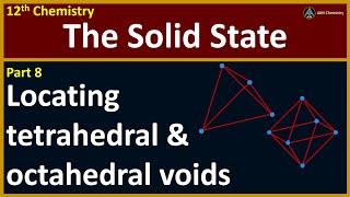 12th Chemistry - The Solid State - Locating tetrahedral & octahedral voids