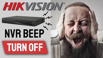 Hikvision NVR: Piepende geluiden uitschakelen (irritante pieptonen uitschakelen)