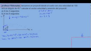 tiro oblícuo 02a parabólico ejercicio resuelto