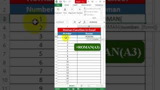 Roman Function In Excel