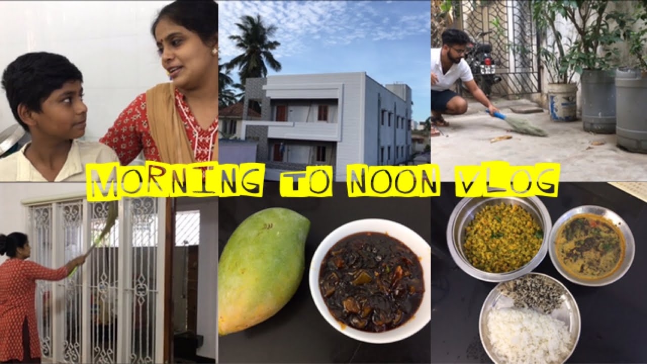 Saturday Morning to Noon Vlog/Mango Pachadi/paruppu Rasam/Kothavarangai Paruppu Usili/vepamboo rice