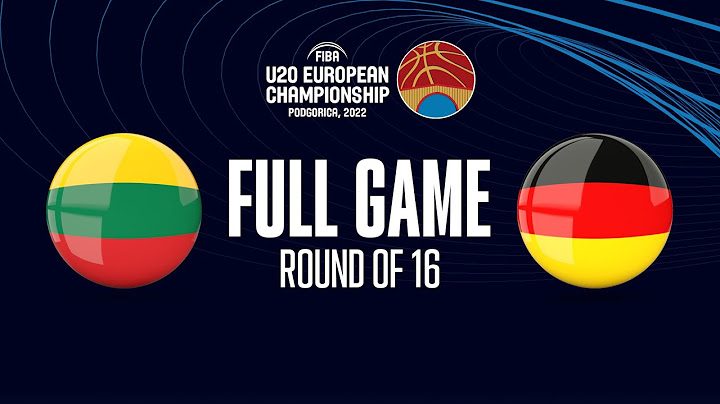 Lithuania v Germany | Full Basketball Game | FIBA U20 European Championship 2022