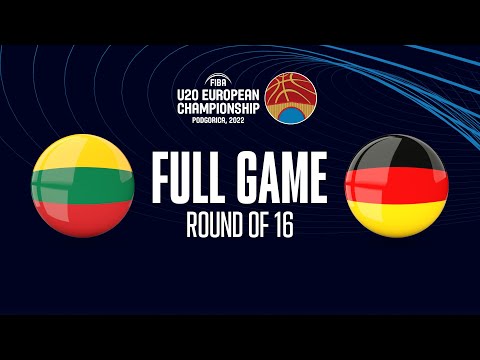 Lithuania v Germany | Full Basketball Game | FIBA U20 European Championship 2022