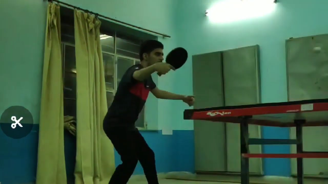 Right way of topspin table tennis slow motion YouTube