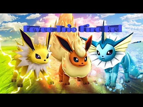 How To Get All 3 Eeveelutions  Pokemon Fire Red #vaporeon #jolteon  #flareon 